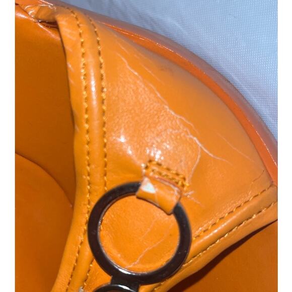 Splash Women's Orange Heel Casual Slide Sandals Open Toe Slip On Size 5.5 - Picture 11 of 11